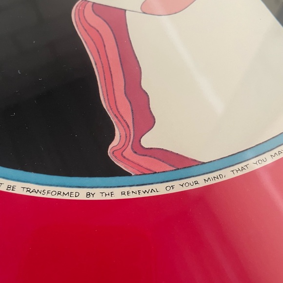 Vtg. 74' Matryoshka Portrait on a Red Background Lithograph by John Luke Eastman - Picture 6 of 10